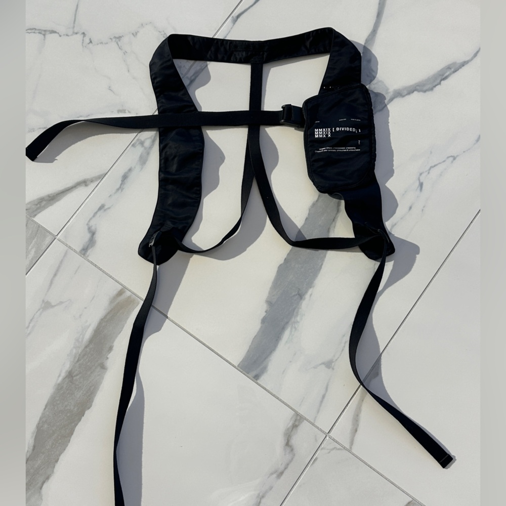 Julius Black Nylon Twill Harness Pouch